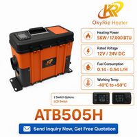 5KW Hepsi Bir Arada Dizel Hava Isıtıcısı 12V 24V, Kamyon RV CE için Kyocera Seramik Ateşleyici ile