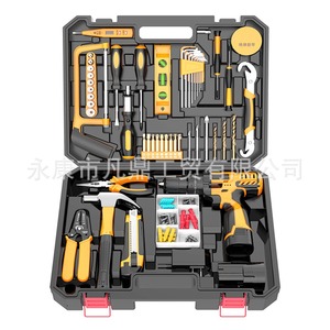 Kit de Herramientas Eléctricas Inalámbricas de Fábrica, Incluye Taladro Combinado, Juego de Llaves Manuales y Otras Herramientas para Mejoras del Hogar 202 - Product Image 4