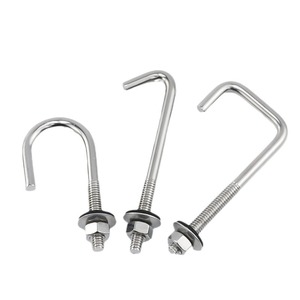 304 Stainless Steel Tile Hooks With Nuts For Construction Industry Standard Grade B Level 4.8 Unc Thread - Product Image 1