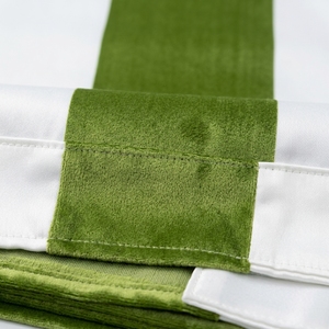 Rideaux en velours rayés DaiRui modernes à blocs de couleur, isolants thermiques et insonorisants, panneaux de traitement des fenêtres pour la décoration intérieure, vente en gros - Product Image 2
