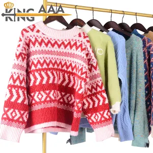 Fashion Used clothes knit tops second hand clothing bales Men Cardigan Used thin Sweaters