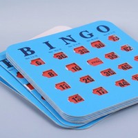 Jeu de cartes de bingo éducatif ZS-PC0056 au design original, 5 couleurs, impression numérique, sélecteur de numéros, logique, réflexion, intelligence