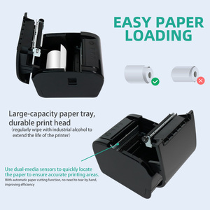 Xincode Máy in hóa đơn nhiệt chất lượng cao 80mm Máy in POS với máy cắt tự động, 260 mm/giây cho nhà bếp doanh nghiệp nhỏ tương thích - Product Image 5