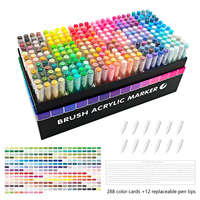 Nouvelle arrivée 240 couleurs Non toxique en gros stylos de peinture acrylique à base d'eau marqueurs de peinture