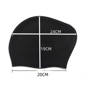 <b>Extra</b> <b>Large</b> Swimming Long Cap Waterproof Swim Hats Bathing Caps to Keep Hair Dry for Women Man - Product Image 3