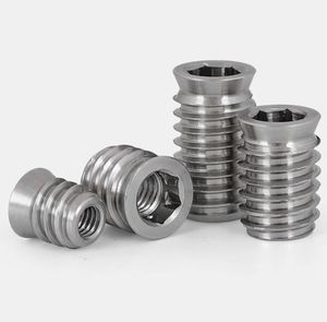 LeGood M5X12mm Insert à vis hexagonale en acier inoxydable 304 avec filetage interne pour meubles-Système de mesure métrique - Product Image 3