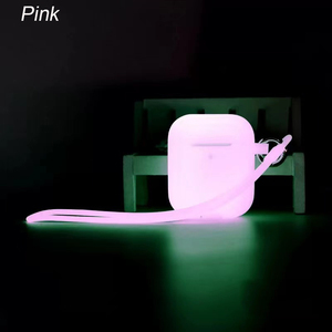 Vente en gros d'étuis pour écouteurs en silicone lumineux fluorescents pour <span class=keywords><strong>AirPods</strong></span> <span class=keywords><strong>1</strong></span> 2 3 4 Pro Pro 2 Nouveauté - Product Image 4