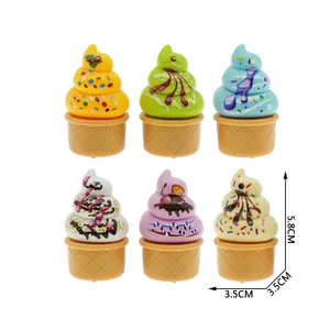 Ice Cream Shaped kéo trở lại xe nhựa kéo trở lại Ice Cream xe đồ chơi cho trẻ em