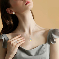 Ensemble de bijoux en argent sterling 925 QX avec double cœur en zircon cubique, collier pendentif cœur pavé CZ, boucles d'oreilles et bague, vente en gros, personnalisation OEM