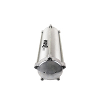 Réservoir d'air en aluminium 1gallon pour accessoires de pneumonie automobile 3/8 ou 1/4 NPT Port 140*300mm