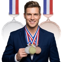 Médaille personnalisable en alliage de zinc 3D, émail dur, plaqué bronze/laiton poli, couleur et épaisseur personnalisées, moulée, pour objets religieux ou sportifs