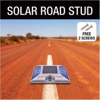 Marqueur routier solaire réfléchissant en alliage d'aluminium pour usage commercial, idéal pour les parkings