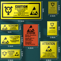 Étiquette d'avertissement statique ESD ATTENTION Autocollant antistatique Autocollant d'étanchéité pour disque dur en PVC pour l'utilisation des fruits