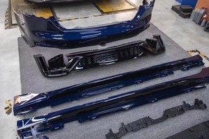 Kit carrosserie style <span class=keywords><strong>RS5</strong></span> B9.5 pour pare-chocs arrière <span class=keywords><strong>Audi</strong></span> A5 S5 B9 2017-2020 avec diffuseur noir brillant et embouts d'échappement - Product Image 3