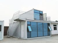 Maison préfabriquée en bois démontable et empilable, en kit, pour bureau, bar, restaurant, véranda, appartement, villa