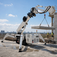 Grue araignée compacte de 5 tonnes, grue télescopique sur chenilles pour opérations de levage dans les espaces étroits, CE