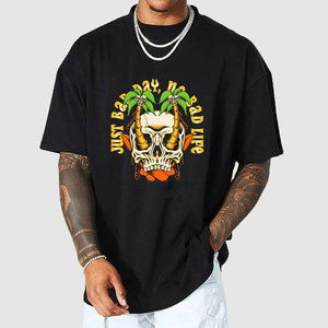 เสื้อยืดโอเวอร์ไซส์ลายอนิเมะ ดีไซน์เนอร์ DTG ปี 2023 ผ้าคอตตอนหนา 100% สำหรับสกรีนโลโก้แบบกำหนดเอง เสื้อยืดผู้ชาย - Product Image 4