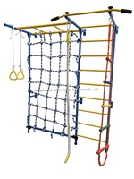 Échelle murale suédoise neuve, barre d'escalade, filet d'escalade, échelle en corde pour enfants, aire de jeux jungle, sports, barre de singe intérieure pour enfants