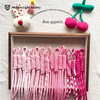 Sangle de sac tressée à la main en gros, porte-clés en paracorde coloré et mignon, cordon pour accessoire de sac DIY