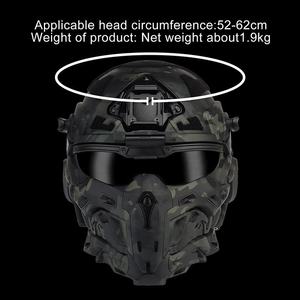 Cache-cou mobile pour casque tactique, camouflage, ajustement universel, insert de protection pour la tête - Product Image 2