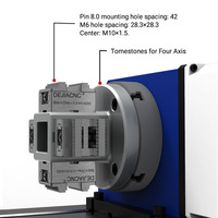 Mesin CNC 5-Axis Presisi Tinggi untuk Batu Nisan Baja dengan Kolom Perkakas Bulat - Perlengkapan Mesin Penggilingan Kecepatan Tinggi Akurasi Tinggi