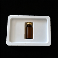 Plateau alvéolé en PVC de haute qualité pour flacons lyophilisés de 5 ml et 30 ml, insert intérieur en plastique pour emballage, vente en gros OEM pour flacons en verre