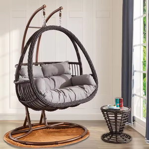 Chaise suspendue en rotin nordique de haute qualité intérieur extérieur balcon balançoire moderne <span class=keywords><strong>nid</strong></span> <span class=keywords><strong>d</strong></span>'<span class=keywords><strong>oiseau</strong></span> panier à oeufs pour parc salle de sport cour - Product Image 1