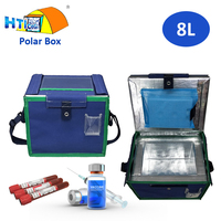 Boîte de transport d'échantillons biologiques personnalisée Boîte de réfrigération de stockage de médicaments Boîte de réfrigération médicale Transporteur de vaccins avec brique de glace