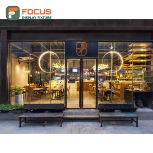 ชั้นวางสินค้ากาแฟแบบกำหนดเอง ฐานไม้ สำหรับจัดแสดงกาแฟแบบบรรจุถุง เหมาะสำหรับร้านเบเกอรี่และคาเฟ่ - Product Image 6