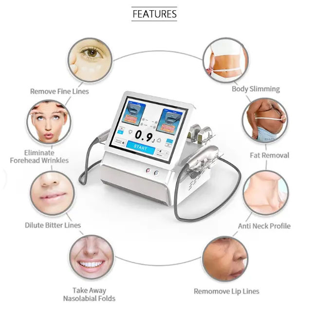 2023 New Design Facial Machine Skin Whitening Cream Anti-Wrinkle Face Care Eye Mask Ultrasound Hifu Machine Massage For Beauty S