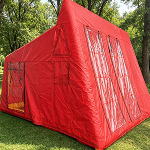 NB-TE059 Customize Size Vibrant <b>Red</b> Inflatable Camping <b>Tent</b> Large Space for Family Gatherings Inflatable Camping <b>Tent</b> Eye Catchi - Product Image 3