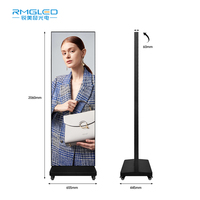 Poster LED Espandibile Bifacciale Pieghevole per Interni P1.86 P2 P2.5 P3, Schermo Digitale per Pubblicità Portatile