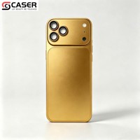 Cadre en métal, alliage d'aluminium, autocollant arrière mat intégré, adapté aux modèles 12-18Pro/Promax, se transforme en iPhone 18pro/18promax