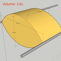Sac de réservoir de carburant souple 3,6 L / 5,5 L, résistant à la corrosion, pour avion RC / turbojet / moteur de bateau
