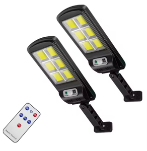 COB户外安全发光二极管路灯3模式防水PIR运动传感器智能ABS灯体IP65太阳能墙遥控器 - Product Image 2