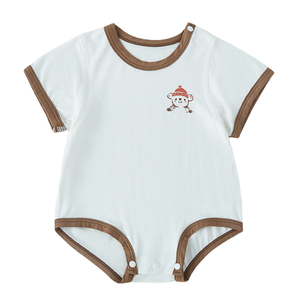 ชุดบอดี้สูทเด็กอ่อน DNW ขายส่ง แขนสั้นหลากสี ผ้าถักไลโอเซลล์ ติดกระดุมแป๊ก สวมใส่สบายสำหรับฤดูร้อน - Product Image 2