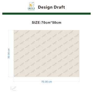<span class=keywords><strong>Papier</strong></span> de soie <span class=keywords><strong>beige</strong></span> personnalisé avec logo INFFY, 17 g/m², 50 x 70 cm, faible MOQ, recyclable, non couché, pour emballage cadeau et vêtements - Product Image 5