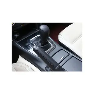 Pretty Gear Shift Knob Cover High Quality Leather Handbrake Sleeve Collars Car Interior for Mazda 3 Axela Atenza CX-5 CX-4 CX-3