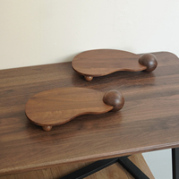 Plateau sur pied en bois Art Déco, plateforme d'exposition artisanale, haut-parleurs décoratifs, maison, bureau, vente en gros, logo personnalisé, taille, résistant à la chaleur