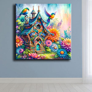 Evermoment 5D diamant peinture oiseau Kit fleur <span class=keywords><strong>maison</strong></span> plein carré broderie mosaïque travail manuel <span class=keywords><strong>point</strong></span> <span class=keywords><strong>de</strong></span> <span class=keywords><strong>croix</strong></span> décor à <span class=keywords><strong>la</strong></span> <span class=keywords><strong>maison</strong></span> cadeau ASF2839 - Product Image 3
