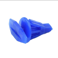 Nouvelles 100 pièces de clips de fixation latéraux pour jupes de voiture en nylon bleu de marque Huoshen, attaches rapides en plastique à double bride, garantie 12 mois