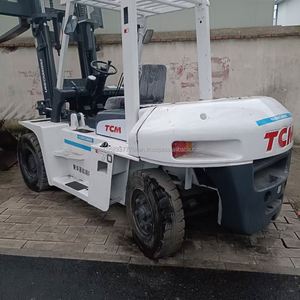 TCM Used Japanese Engine CE Certified 7 Ton Diesel Counterbalance Forklift Fwd Drive Offroad 3m Lift 1 Year Warranty Retail <b>Farm</b> - Product Image 6
