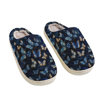 Chaussons personnalisés tendance avec imprimés animaux, logo, doublure en peluche, semelle extérieure en TPR, légers, toutes saisons, pour intérieur