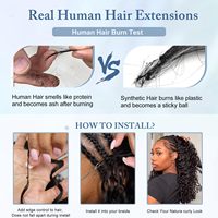 100% Cheveux Humains Remy Vietnamiens Bouclés au Crochet, Lots de 18 Pouces, Sans Nœuds, Pré-Séparés, Cheveux à Tresser Bouclés Style Bohème, Échantillon Gratuit