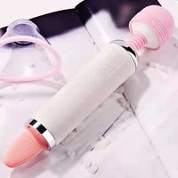Erwachsenen G-Punkt Vibrator Dildo Oralsex Nippel-Sauger Klitoris-Stimulator Zungen-Sauger Sexspielzeug für Frauen