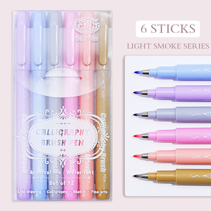 Mới Đến 12 Màu Sắc Vẽ Bút Mềm Nib Bàn Chải Đánh Dấu Bút Bộ Nước Dự<span class=keywords><strong>a</strong></span> Cho Thư Pháp Chi tiết Dòng Làm Việc - Product Image 1