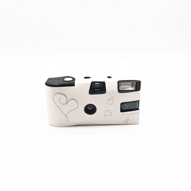 Custom Branded Film Camera Wholesale Price Wedding Exposure Disposable Single Use Camera with Flash Black and White Film
