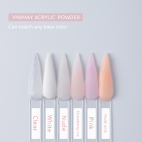 Poudre acrylique Vinimay en gros, 17 couleurs, poudre à tremper séchant à l'air avec monomère, liquide acrylique pour ongles, poudre acrylique pour ongles