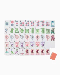 Juego de 160 Fichas de Mahjong Americanas de Acrílico Rosa Coral de 4 Capas, Juego de <span class=keywords><strong>Ludo</strong></span> Plegable de Lujo para Interiores <span class=keywords><strong>con</strong></span> Efecto 3D, Duradero - Product Image 2