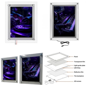Signage Crystal <b>LED</b> <b>Light</b> <b>Box</b>-Waterproof Eco-friendly Outdoor Backlit Advertising Display with 12V/24V and 3-Year Warranty - Product Image 1